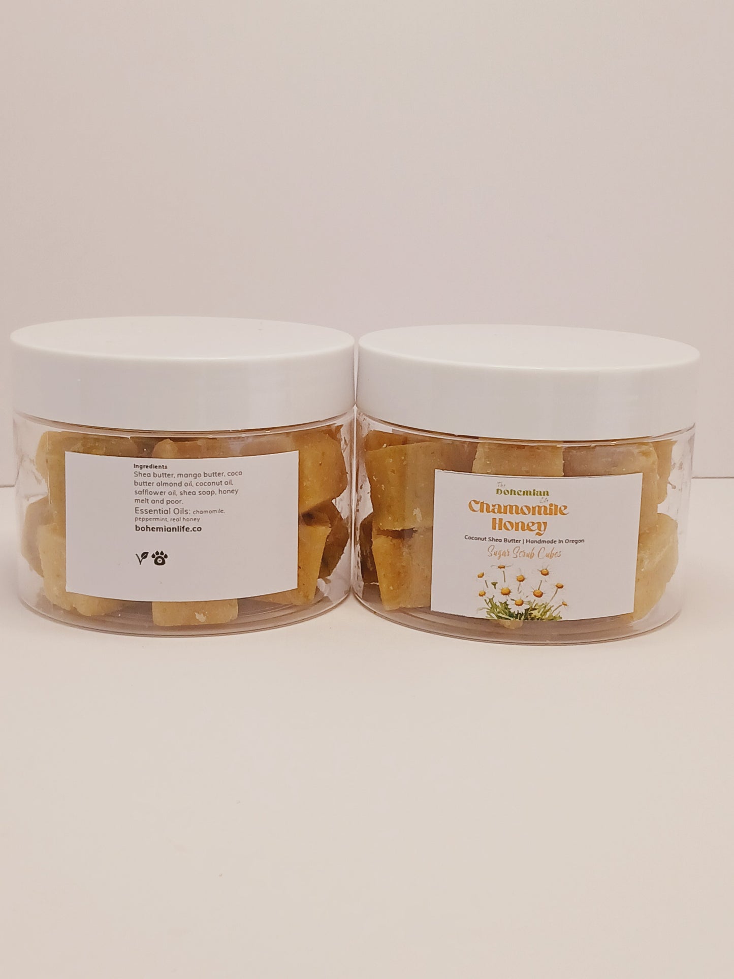 Chamomile Honey Sugar Scrub Cubes.