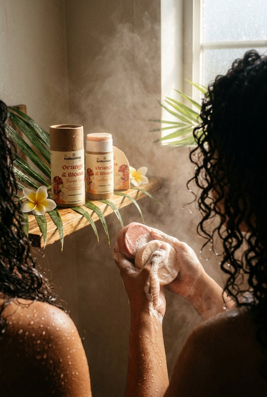 RAPUNZEL BLOOM  Rose Almond Curl Conditioner Bar DETANGLE + SOFTEN