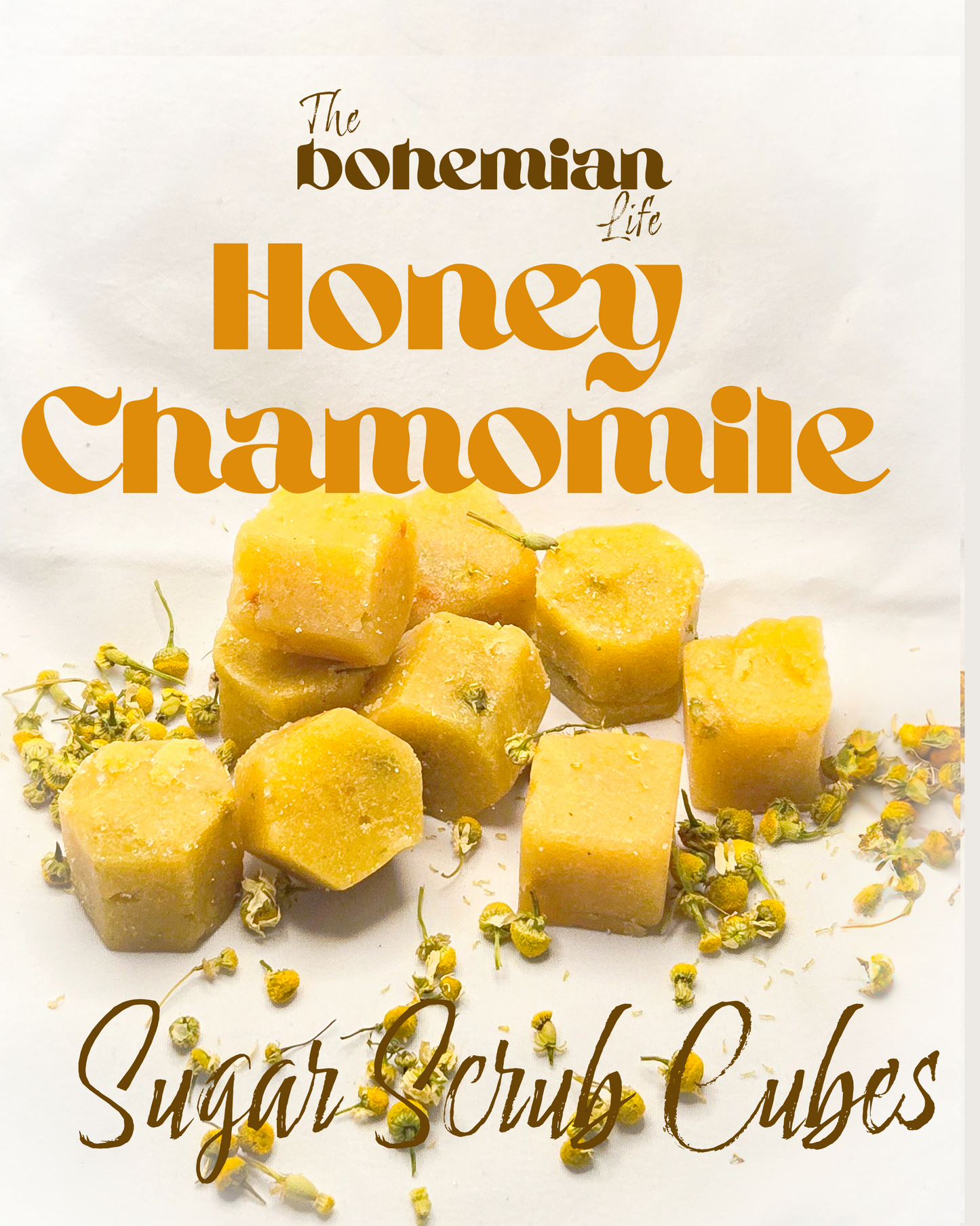 Chamomile Honey Sugar Scrub Cubes